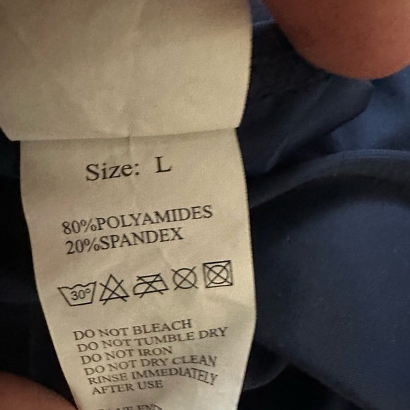 Navy Fringe Monokini Size L (Fits like a 8/10) - Picture 6 of 7